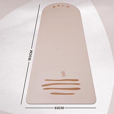 Calm Arched Yoga Mat | Light Coffee