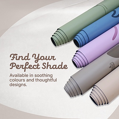 Calm Arched Yoga Mat | Light Coffee