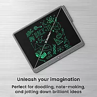 Portronics Ruffpad 21 LCD Writing Pad with 21 Inches Large Screen, Stylus Pen, School, Office (Grey) Portronics Ruffpad 21 LCD Writing Pad with 21 Inches Large Screen, Stylus Pen, School, Office (Grey)