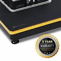 Shine Gold Three Burner Gas Stove | Hob Top Auto Ignition