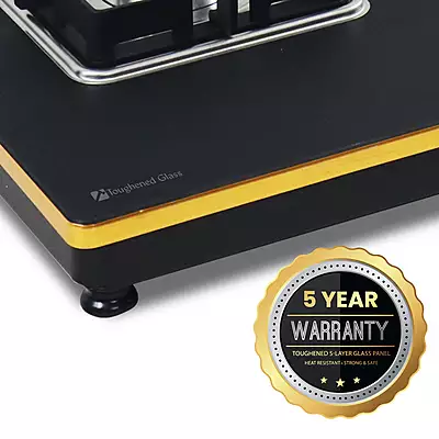 Shine Gold Four Burner Gas Stove | Hob Top Auto Ignition