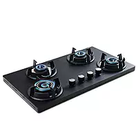 Carnival Plus 784 Brass Burner Matt Finish Super Slim Tablet Hob 4 Burner Auto Ignition