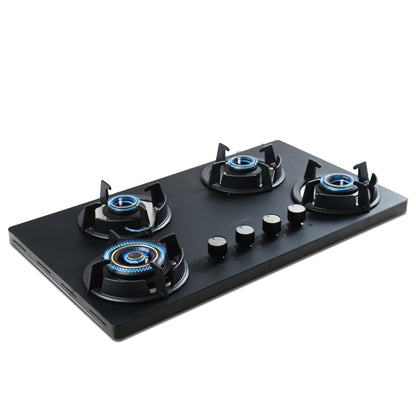 Carnival Plus Brass Burner Matt Finish Super Slim Tablet Hob 3 Burner Auto Ignition