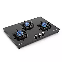 Slimmest Magnite 3 Burner Glass Hob Top Cooktop Manual Ignition