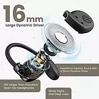 POR 2750 Harmonics Twins 31 OWS Earbuds – Bluetooth 5.4 | Out-Ear Design | Bass | Black