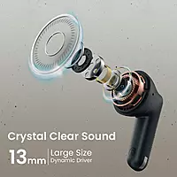 Portronics POR 2533 Harmonics Twins S18 TWS Earbuds – Bluetooth 5.3 | In-Ear | 30hrs Playtime| Black