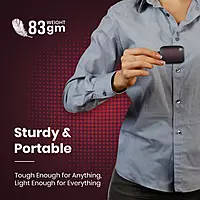 Portronics Talk Five 3W Wearable Bluetooth Speaker with Mic (Black) Portronics Talk Five 3W Wearable Bluetooth Speaker with Mic (Black)