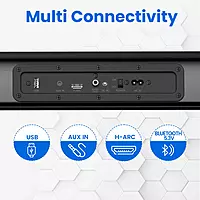 POR 2403 Pure Sound 106 Soundbar – 120W  Subwoofer  Bluetooth, USB, HDMI, AUX  Remote Control  Black