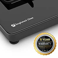 Slimmest Magnite 3 Burner Glass Hob Top Cooktop Manual Ignition