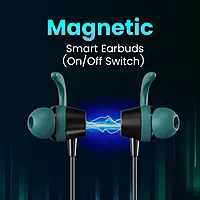 Portronics Harmonics Z12 Bluetooth In-Ear Headset – V5.3, Type-C | 35Hrs Play Time | Black