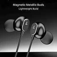 boAt BassHeads 90C Metallic Buds (Black)