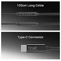 boAt BassHeads 90C Metallic Buds (Black)