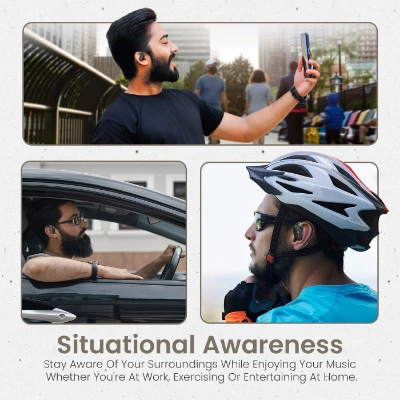 Portronics Harmonics Twins 31 Over Ear OWS Smart Wireless Earbuds with HD Mic, Secure & Flexible Earhook, Touch Control, 24 Hrs Playtime, Music/Gaming Mode, BT 5.4V, Light Weight Portronics Harmonics Twins 31 Over Ear OWS Smart Wireless Earbuds with HD Mic, Secure & Flexible Earhook, Touch Control, 24 Hrs Playtime, Music/Gaming Mode, BT 5.4V, Light Weight