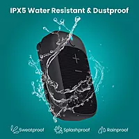 Portronics Talk Four 2W Wearable Bluetooth Speaker with Mic, Portable Speaker with Microphone