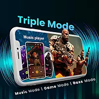 Portronics Harmonics Z12 Bluetooth In-Ear Headset – V5.3, Type-C | 35Hrs Play Time | Black