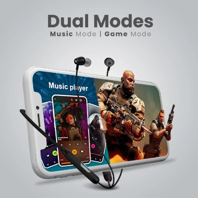 Portronics Harmonics Z8 Bluetooth Earphones - 40H Playback, Magnetic, LED Display, IPX4, Fast Charging (Black) Portronics Harmonics Z8 Bluetooth Earphones - 40H Playback, Magnetic, LED Display, IPX4, Fast Charging (Black)