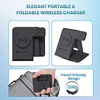Portronics Freedom Fold 3 - 15W Foldable MagSafe Wireless Charger for iPhone, Apple Watch & AirPods Portronics Freedom Fold 3 - 15W Foldable MagSafe Wireless Charger for iPhone, Apple Watch & AirPods