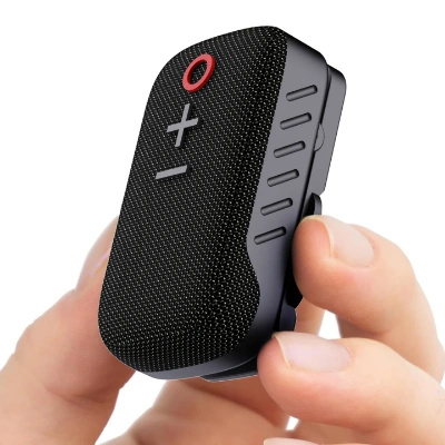 Portronics Talk Three Wearable Bluetooth Speaker with Mic, Magnetic/Spring Clip-On, Upto 10Hours Playtime, IPX5 Water/Dust Resistant, Bluetooth 5.3v, Big Buttons, Portable Speaker with Microphone Portronics Talk Three Wearable Bluetooth Speaker with Mic, Magnetic/Spring Clip-On, Upto 10Hours Playtime, IPX5 Water/Dust Resistant, Bluetooth 5.3v, Big Buttons, Portable Speaker with Microphone