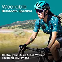 Portronics Talk Four 2W Wearable Bluetooth Speaker with Mic, Portable Speaker with Microphone