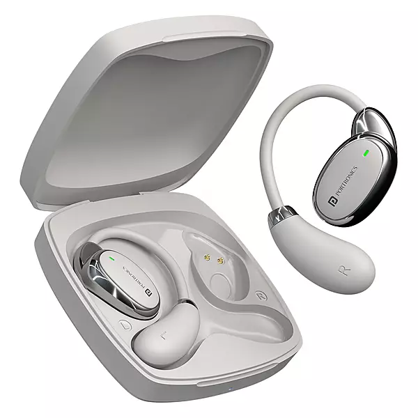 POR 2751 Harmonics Twins 31 OWS Earbuds – Bluetooth 5.4 | Out-Ear Design | Bass| White