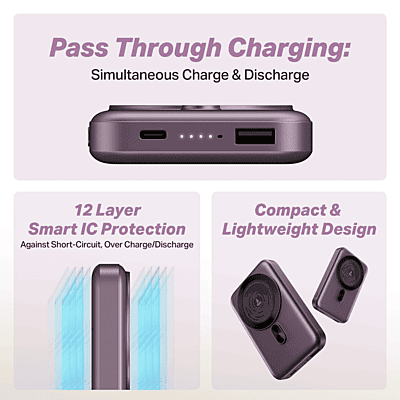 POWER BANK BOAT ENERGY SHROOM 10000 MAH PB331 PURPLE POWER BANK BOAT ENERGY SHROOM 10000 MAH PB331 PURPLE