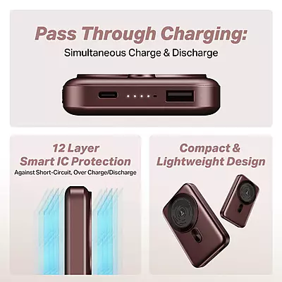 POWER BANK BOAT ENERGY SHROOM 10000 MAH PB331 WINE RED
