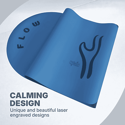 Flow Arched Yoga Mat | Dark Blue