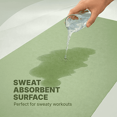 Grow Arched Yoga Mat | Pea Green