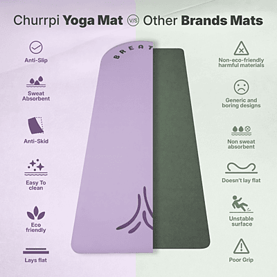 Breath Arched Yoga Mat | Lilac
