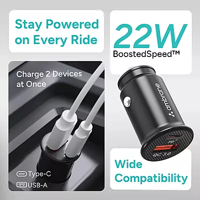 Car Charger Ambrane ACC-21 Black