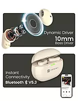 Portronics POR 2213 Harmonics Twins S17 TWS Earbuds – Bluetooth 5.3  In-Ear  24hrs Playtime  Beige