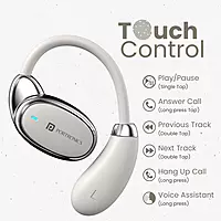 POR 2751 Harmonics Twins 31 OWS Earbuds – Bluetooth 5.4 | Out-Ear Design | Bass| White
