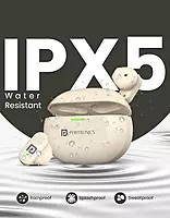 Portronics Twins S17 – TWS Earbuds, featuring HD Mic for clear calls, sleek design in Beige, long battery life, and comfortable fit for all-day use. Perfect for music lovers and on-the-go.