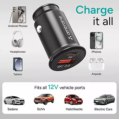 Car Charger Ambrane ACC-21 Black