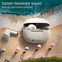 POR 2899 Harmonics Twins 32 TWS Earbuds – Bluetooth 5.4  In-Ear Design  Bass  30H Playtime  White