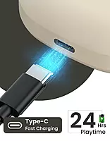 Portronics POR 2213 Harmonics Twins S17 TWS Earbuds – Bluetooth 5.3  In-Ear  24hrs Playtime  Beige