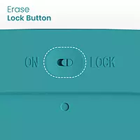 Portronics RuffPad – 8.5" Blue LCD E-Writer with Magnets, perfect for notes and doodles. Lightweight, portable, and eco-friendly. Easy to erase with a single button. Ideal for all ages!
