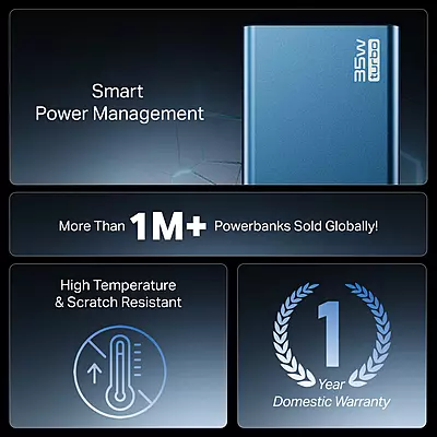 POWER BANK BOAT ENERGY SHROOM 20000 MAH PB435 35W NAVY BLUE POWER BANK BOAT ENERGY SHROOM 20000 MAH PB435 35W NAVY BLUE