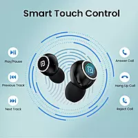 Portronics Harmonics Twins S13 TWS Earbuds – Bluetooth v5.3, In-Ear, Bass, 24hrs Playtime, Black