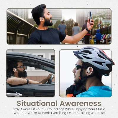 Portronics Harmonics Twins 31 Over Ear OWS Smart Wireless Earbuds with HD Mic, Secure & Flexible Earhook, Touch Control, 24 Hrs Playtime, Music/Gaming Mode, BT 5.4V, Light Weight Portronics Harmonics Twins 31 Over Ear OWS Smart Wireless Earbuds with HD Mic, Secure & Flexible Earhook, Touch Control, 24 Hrs Playtime, Music/Gaming Mode, BT 5.4V, Light Weight