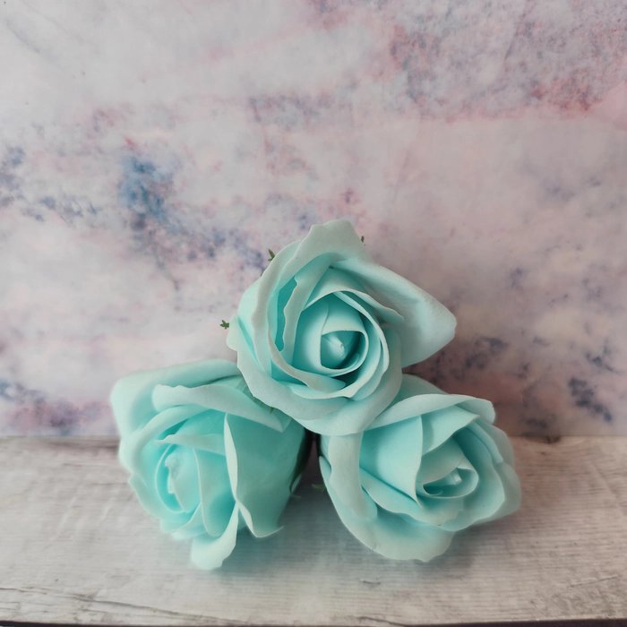 Artificial Rose Sea Blue Color