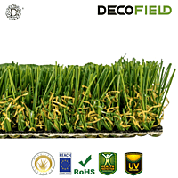 Decofield Pet Paradise PG-25 artificial turf cross section for pet-friendly landscaping