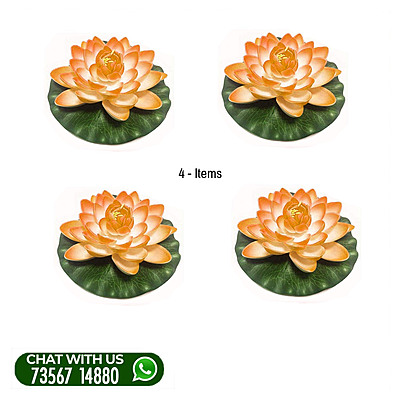 Artificial Plastic Lotus with Leaf for Decoration 18 CM