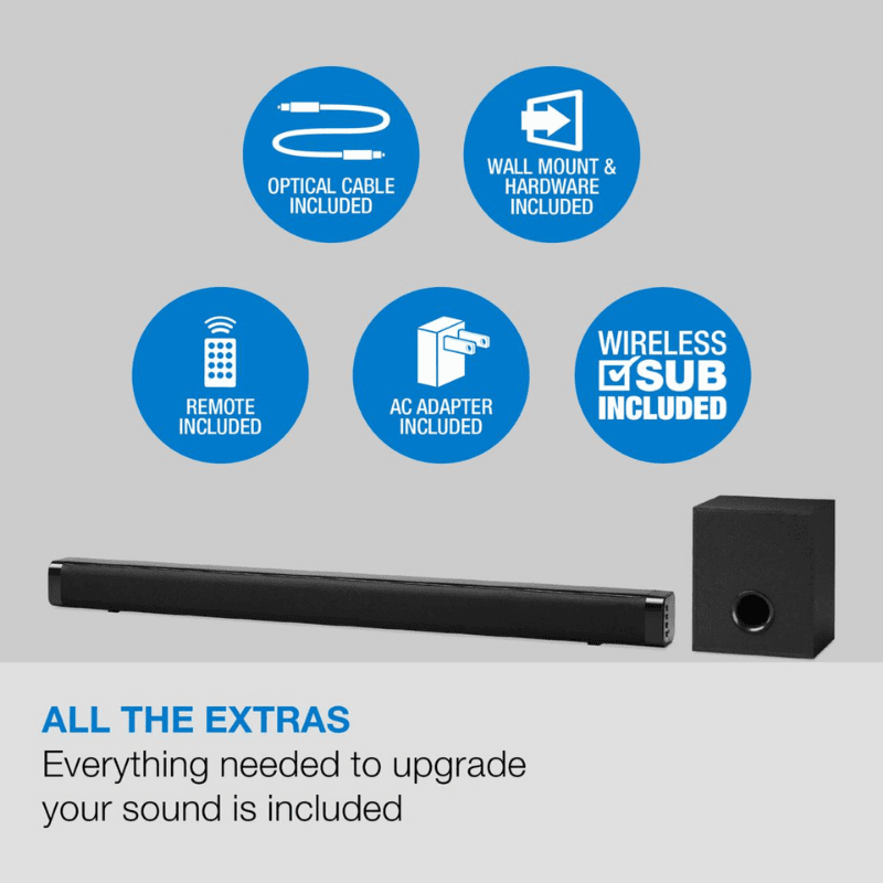 Artis SoundHub 110 2.1 Channel Bluetooth Soundbar – Wireless Audio | Deep Bass | Home Use