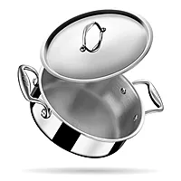 Stahl Triply Stainless Steel Artisan Cook & Serve Casserole with Lid