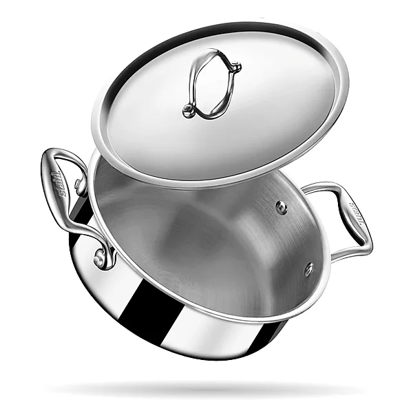Stahl Triply Stainless Steel Artisan Cook & Serve Casserole with Lid