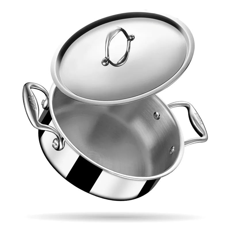Stahl Triply Stainless Steel Artisan Cook & Serve Casserole with Lid