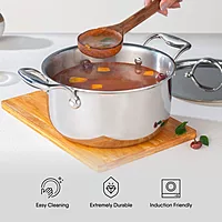 Stahl Triply Stainless Steel Artisan Cook & Serve Casserole with Lid