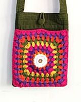 Crochet Granny Square Sling Bag
