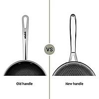 Stahl Artisan Hybrid Triply Frying Pan | Induction & Gas Stove Compatible | Honeycomb Non Stick Fry Pan
